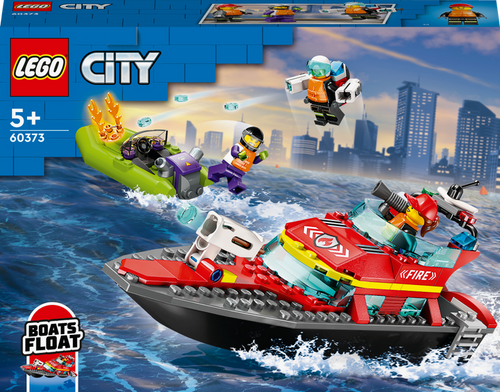 Конструктор LEGO City Лодка пожарной бригады 144 детали (60373)