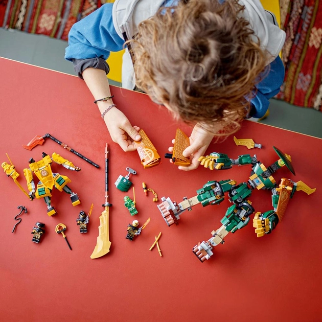 Конструктор LEGO Ninjago Командні роботи ніндзя Ллойда й Арін 764 деталей (71794)
