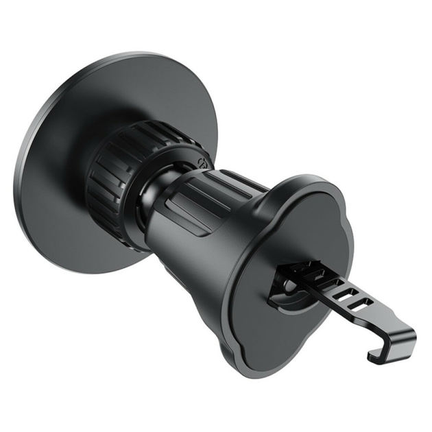 Держатель для мобильного HOCO H12 Fine jade ring magnetic car holder(air outlet) Black (6931474794505)