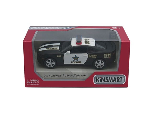 Машинка Kinsmart Chevrolet Camaro (Police) 2014 1:38 KT5383WP(полиция)
