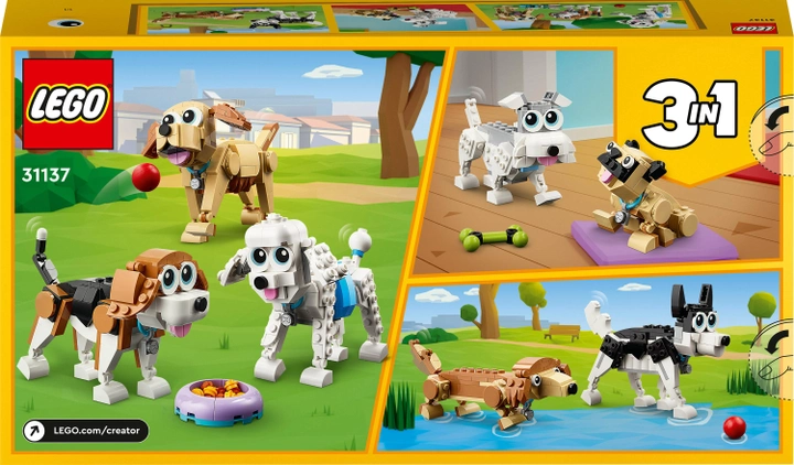 Конструктор LEGO Creator Милі собачки 475 деталей (31137)