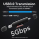 Картрідер Vention 2-in-1 USB 3.0 A+C Card Reader(SD+TF) Black Dual Drive Letter (CLKB0)