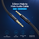 Кабель Vention Cotton Braided 3.5mm Male to Male Audio Cable 1.5M Black Aluminum Alloy Type (BAWBG)