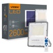 Прожектор с солнечной панелью и аккумулятором Videx LED 30W 5000 К (VL-FSO-1005)