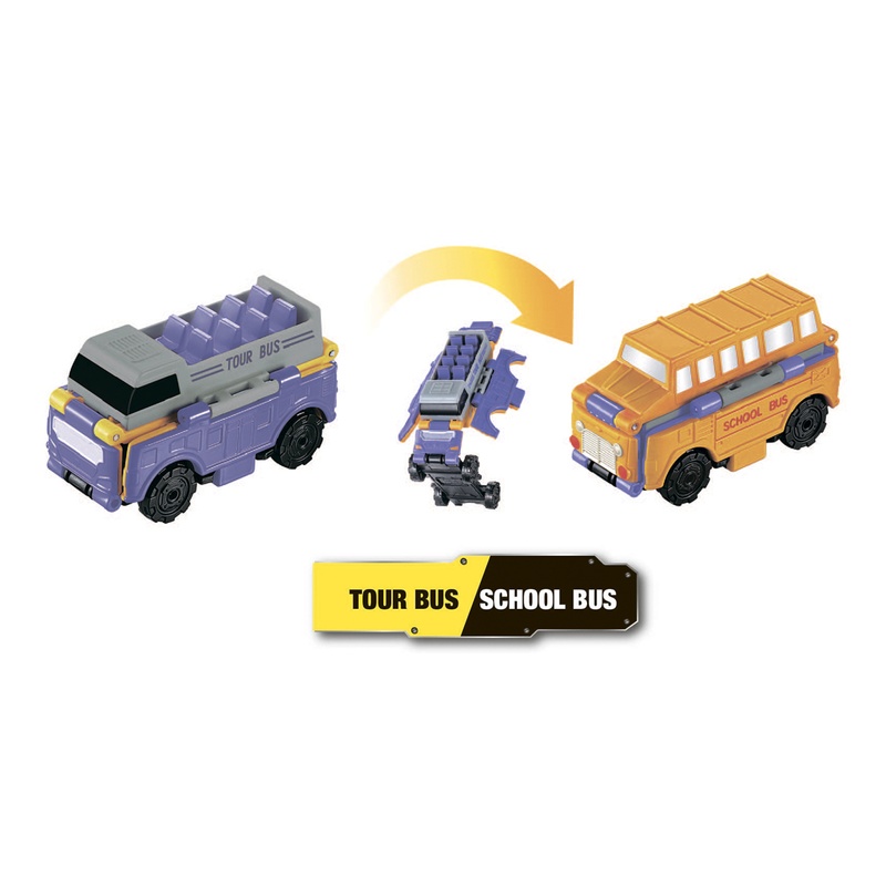 Машинка-трансформер TransRacers 2 в 1 Туристический-школьный автобус (YW463875-10)