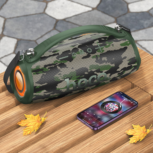 Портативная колонка HOCO HA4 Surge outdoor BT speaker Camouflage Green (6942007612272)