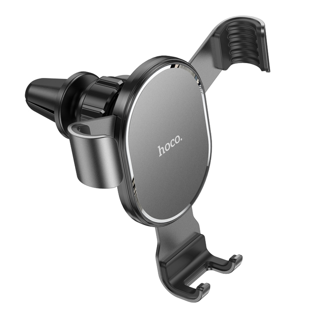 Тримач для мобільного HOCO CA56 Plus Armor metal gravity car holder Black (6931474760289)