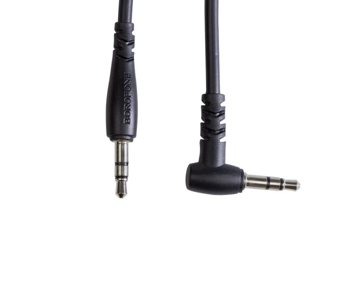 Аудiокабель BOROFONE BL10 AUX audio cable 2m Black (BL10-2B)