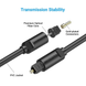 Кабель Vention Optical Fiber Audio Cable 1.5M Black (BAEBG)