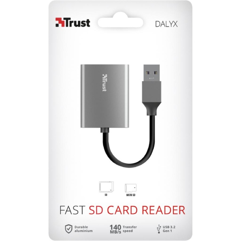 Зчитувач флеш-карт Trust DALYX FAST USB 3.2 ALUMINIUM (24135_TRUST)