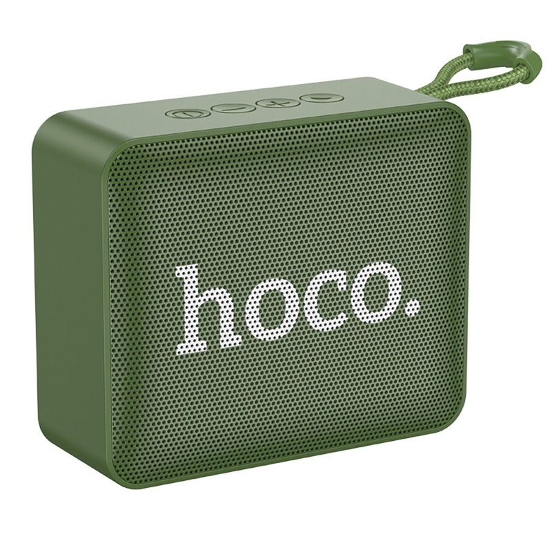 Портативна колонка HOCO BS51 Gold brick sports BT speaker Army Green (6931474780775)