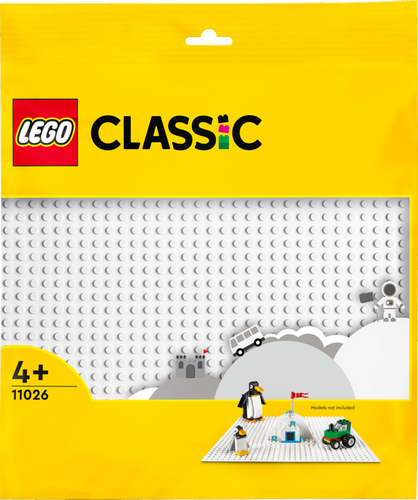 Конструктор LEGO Classic Белая базовая пластина 1 деталь (11026)