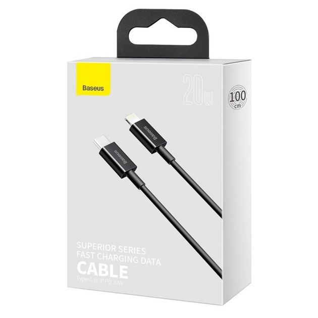 Кабель Baseus Superior Series Fast Charging Data Cable Type-C to iP PD 20W 2m Black (CATLYS-C01)