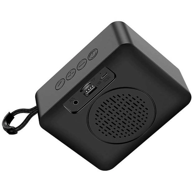 Портативная колонка HOCO BS51 Gold brick sports BT speaker Black (6931474780737)