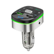 Автомобильное зарядное устройство с FM-модулятором HOCO E71 Crystal transparent discovery edition QC3.0 car BT FM transmitter Dark Blue (6931474789082)