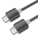 Кабель HOCO US08 HDTV 2.0 male-to-male 4K HD data cable(L=1M) Black (6931474799388)