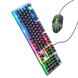 Мышка + клавиатура HOCO GM18 Luminous gaming keyboard and mouse set Black (6931474783684)