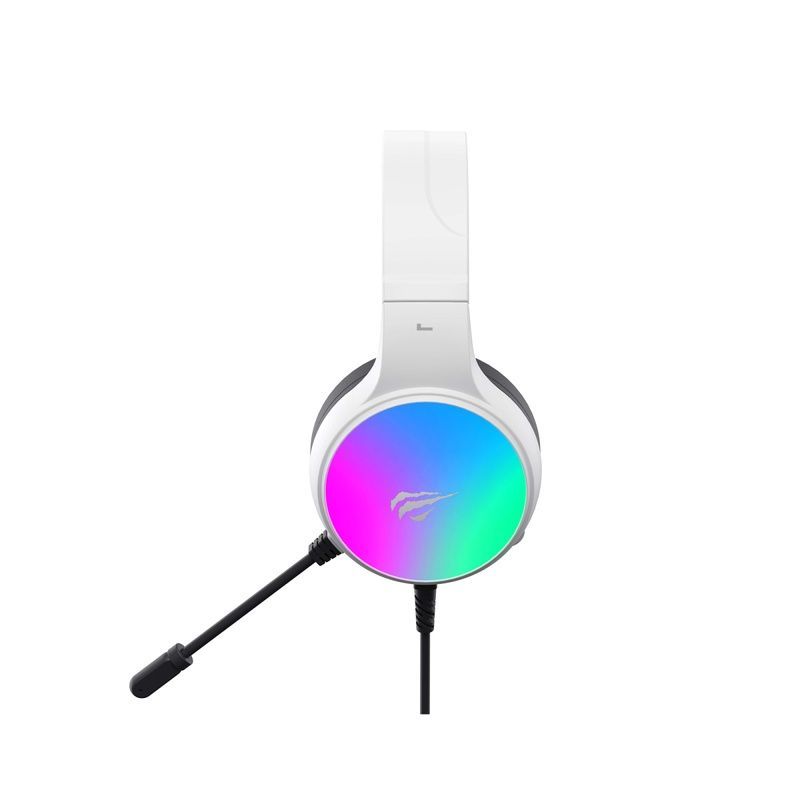 Геймерські навушники USB 7.1 з мікрофоном і RGB підсвіткою HV-H2043U Havit білі