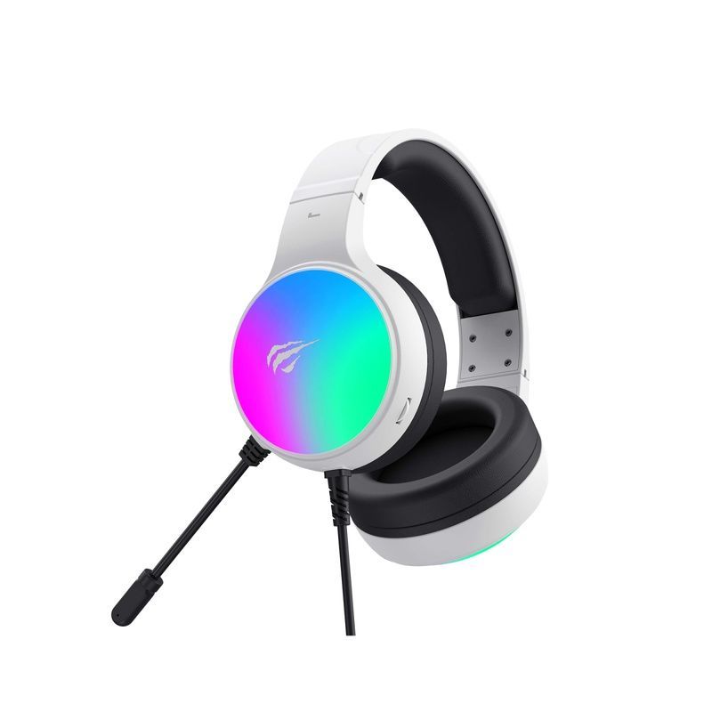 Геймерські навушники USB 7.1 з мікрофоном і RGB підсвіткою HV-H2043U Havit білі
