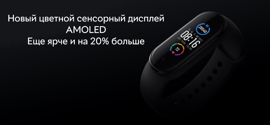 Фитнес-браслет Xiaomi Mi Smart Band 5 Black