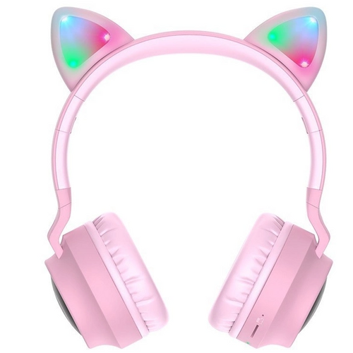 Наушники Hoco W27 Cat Ear Pink