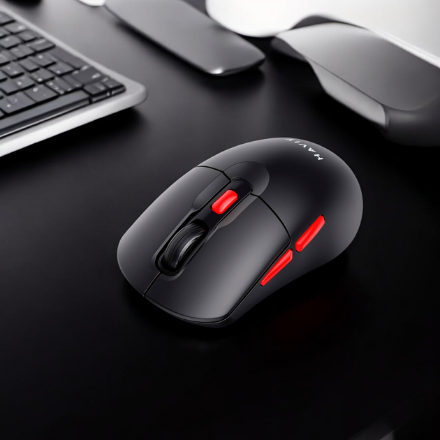Бездротова мишка дворежимна HAVIT HV-MS59WB Black (2.4GHz + BT5.0)