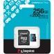 Карта памяти Kingston 256GB microSDXC сlass 10 UHS-I U3 V30 A2 Canvas Go Plus G4 (SDCG4/256GB)