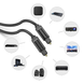Оптичний аудіо кабель Vention Optical Fiber Audio Cable 3M Black (BAEBI)