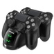 Зарядна док-станція DOBE для DualShock 4 PS4 на 2 геймпада, Чорний