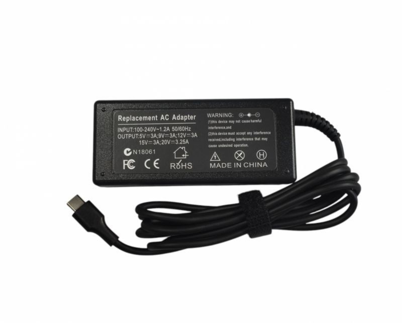 Зарядка для ноутбука Lenovo ADLX65YLC2A / 20 V / 65 W / 3,25 А / Type-C (074260)