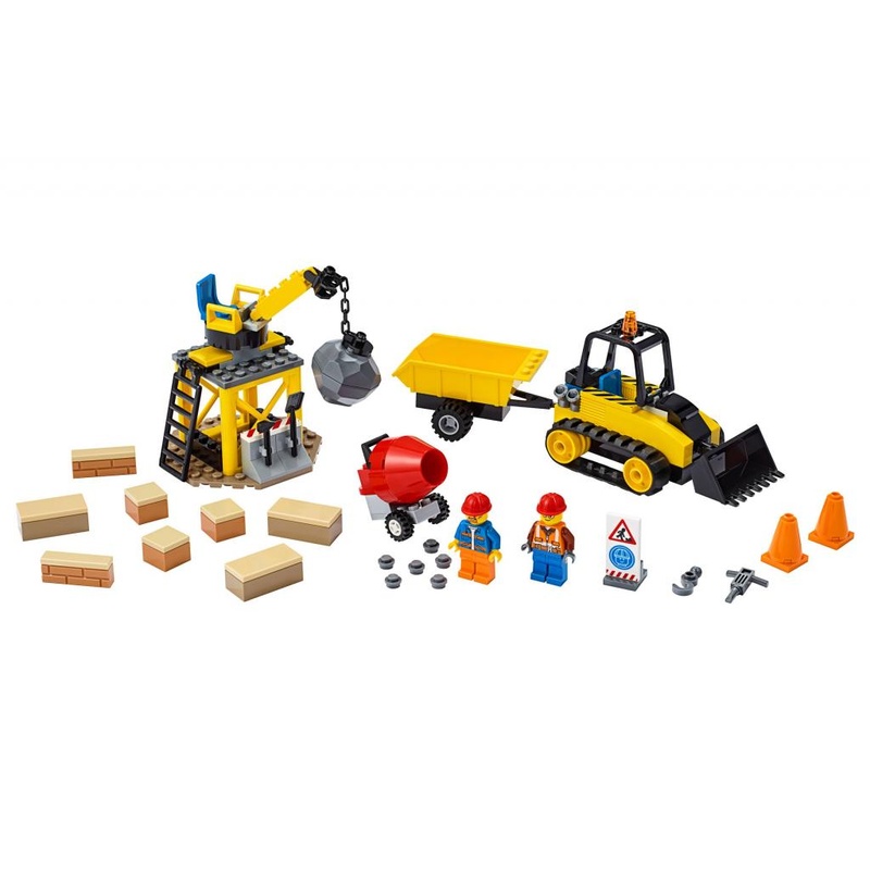Конструктор LEGO City Great Vehicles Строительный бульдозер 126 деталей (60252)