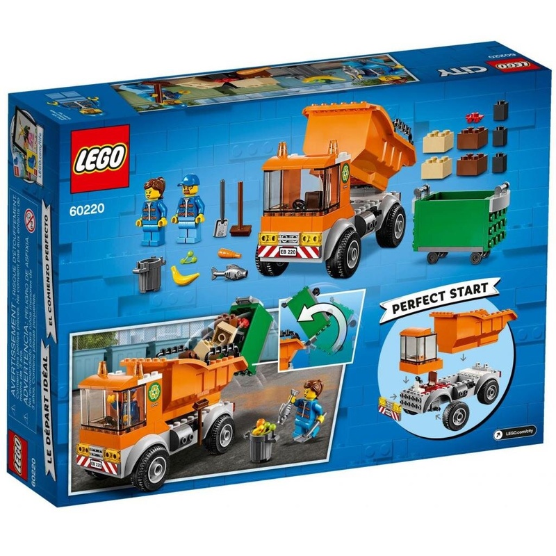 Конструктор LEGO City Мусоровоз 90 деталей (60220)