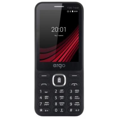 Мобільний телефон Ergo F282 Travel Black, Чорний