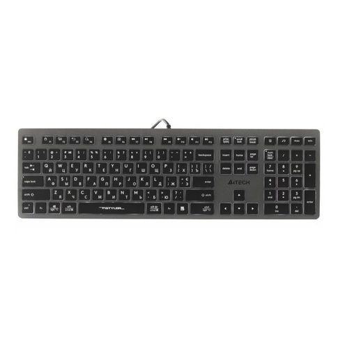 Клавиатура A4Tech FX60H USB Grey White backlit (4711421976343)