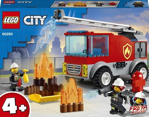 Конструктор LEGO City Fire Пожежна вантажівка з драбиною (60280)