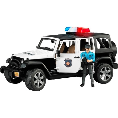 Джип поліція Bruder Wrangler Unlimited Rubicon Police з фігуркою поліцейського (02526)