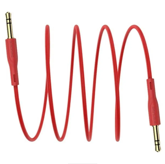 Аудио-кабель Borofone BL1 Audiolink AUX 3.5mm - AUX 3,5mm 1m Red (BL1R1)