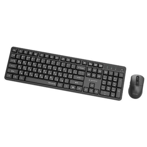 Комплект Gembird Silent Key Pro Business Wireless Black (KBS-WMS-01-CYRL)