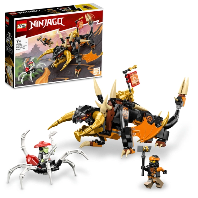 Конструктор LEGO Ninjago Земляний дракон Коула EVO 285 деталей (71782)