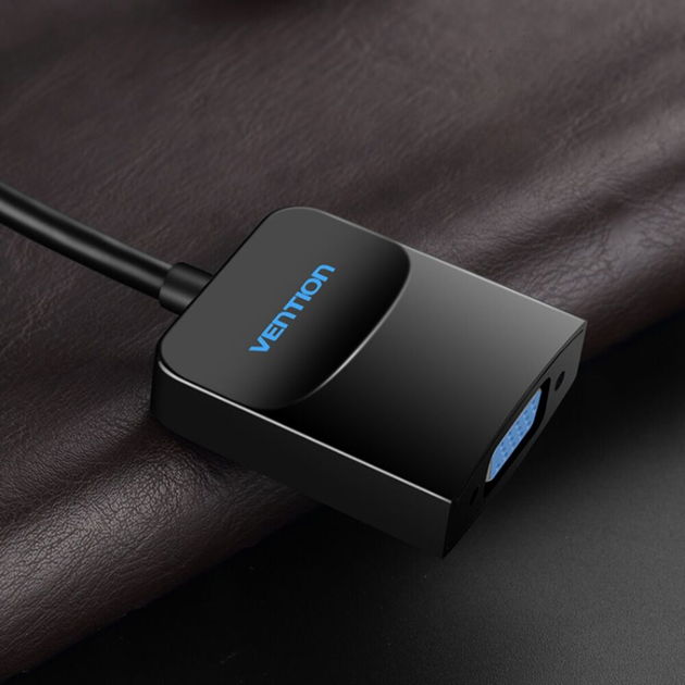 Перехідник Vention DP to VGA Converter 0.15M Black (HBFBB)