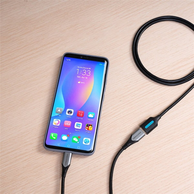 USB удлинитель 5м. Vention USB 2.0 A Male to A Female Extension Cable black PVC Type (CBIBJ)