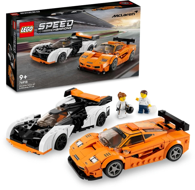 Конструктор LEGO Speed Champions McLaren Solus GT и McLaren F1 LM 581 деталь (76918)