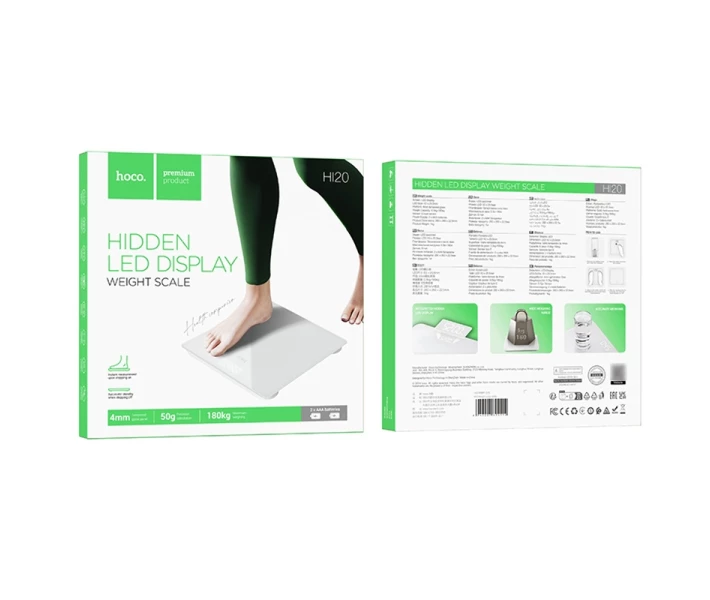 Весы напольные HOCO HI20 Weight scale White