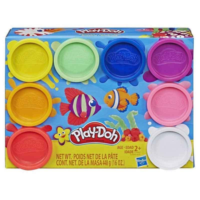 Набор для творчества Hasbro Play Doh 8 цветов Радуга (E5044_E5062)