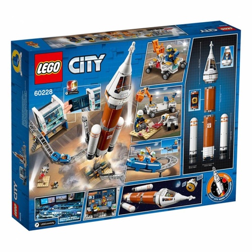 Конструктор LEGO City Космическая ракета и пункт управления запуском 837 деталей (60228)