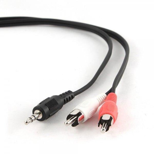 Аудіо-кабель Cablexpert CCA-458-20M, 3.5мм/2хRCA-тюлбпан папа, довжина 20м, стерео 