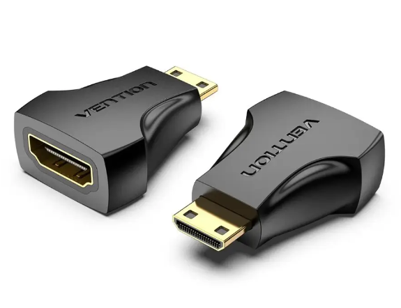 Адаптер перехідник Vention Mini HDMI Male to HDMI Female Adapter Black (AISB0)