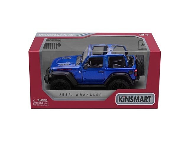 Машинка Kinsmart Jeep Wrangler (Open Top) 2018 1:34 (KT5412WA)