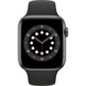Смарт-часы Apple Watch Series 6 GPS, 44mm Space Gray Aluminium Case with Blac (M00H3UL/A), Черный