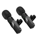 Мікрофон-петличка BOROFONE BFK15 Dual-mic lavalier wireless digital microphone (iP/Type-C) Black (6941991117107)